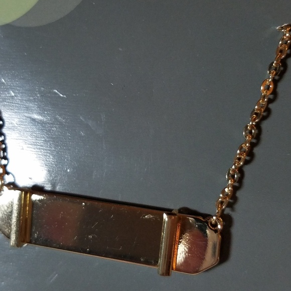 Gold Plate Bar 18 inch Chain - Picture 3 of 3